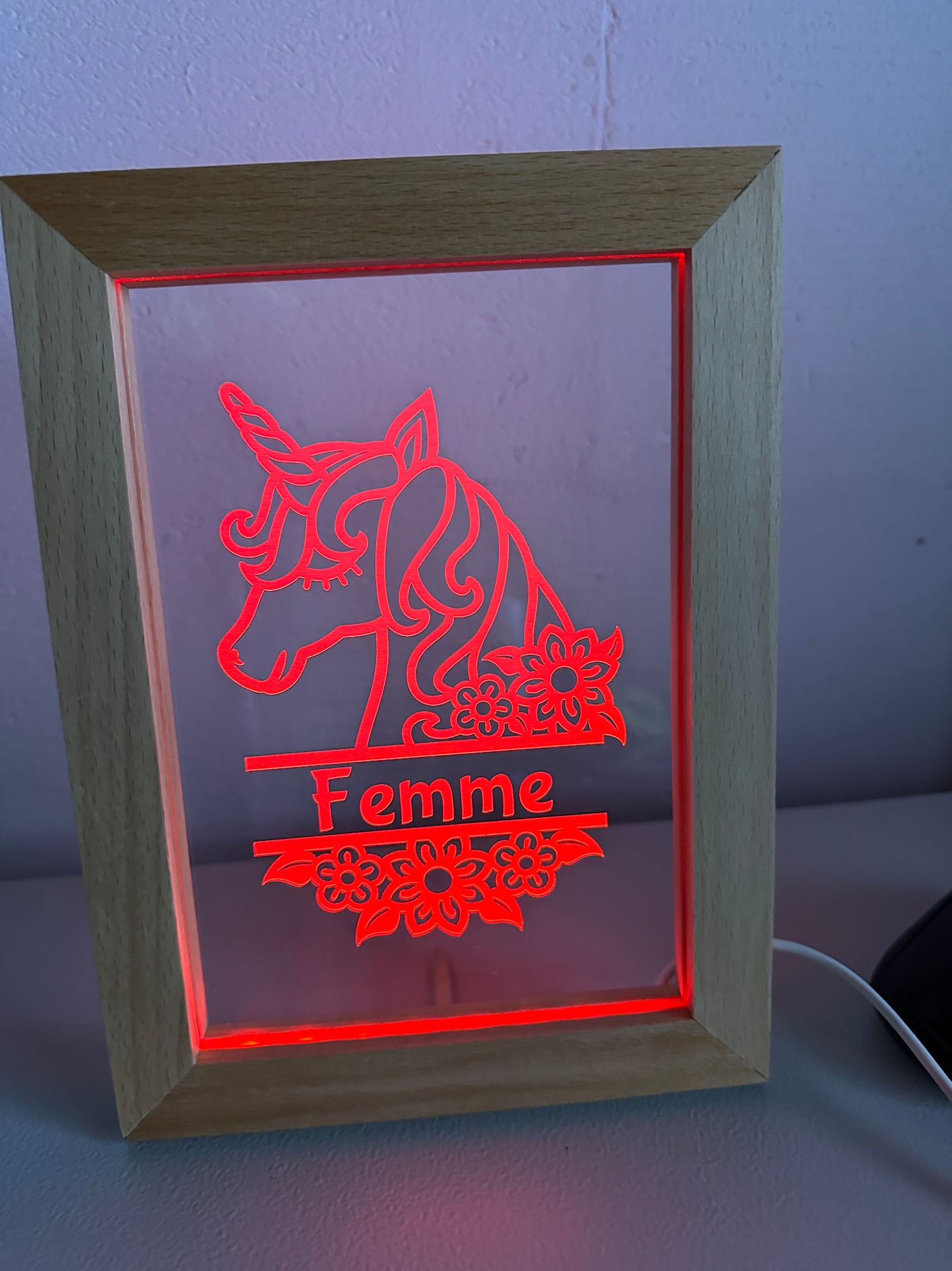 Led lijstje met gravure