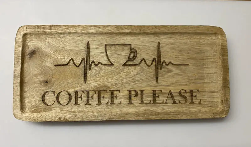 Coffee please serveerplankje Speksnijder Laser Service