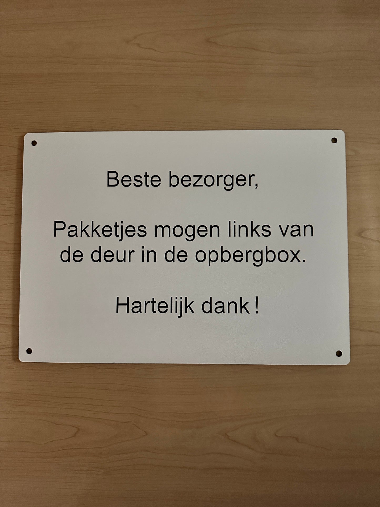 Krasbestendige bordjes, met gravure naar wens