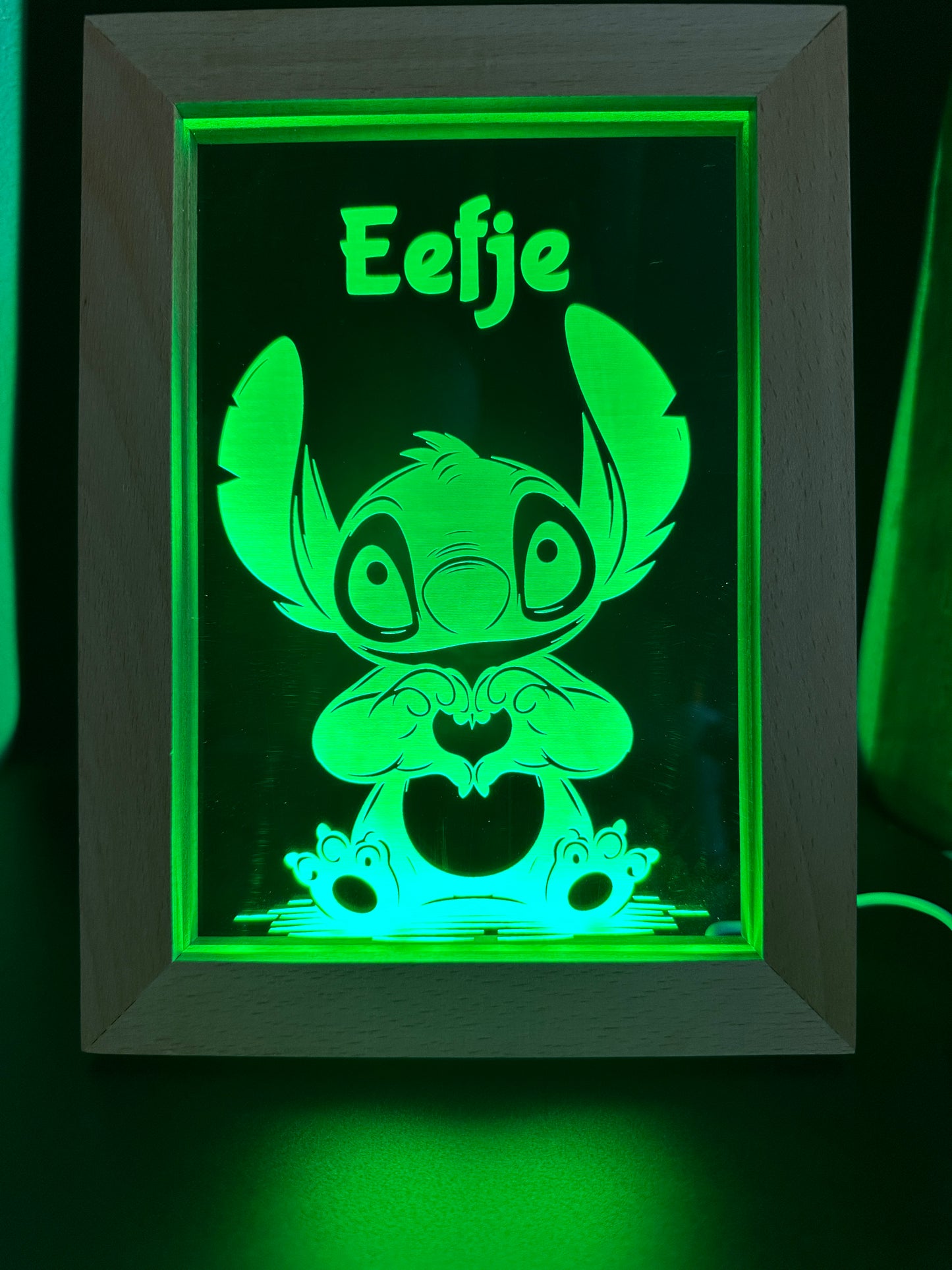 Led lijstje met gravure