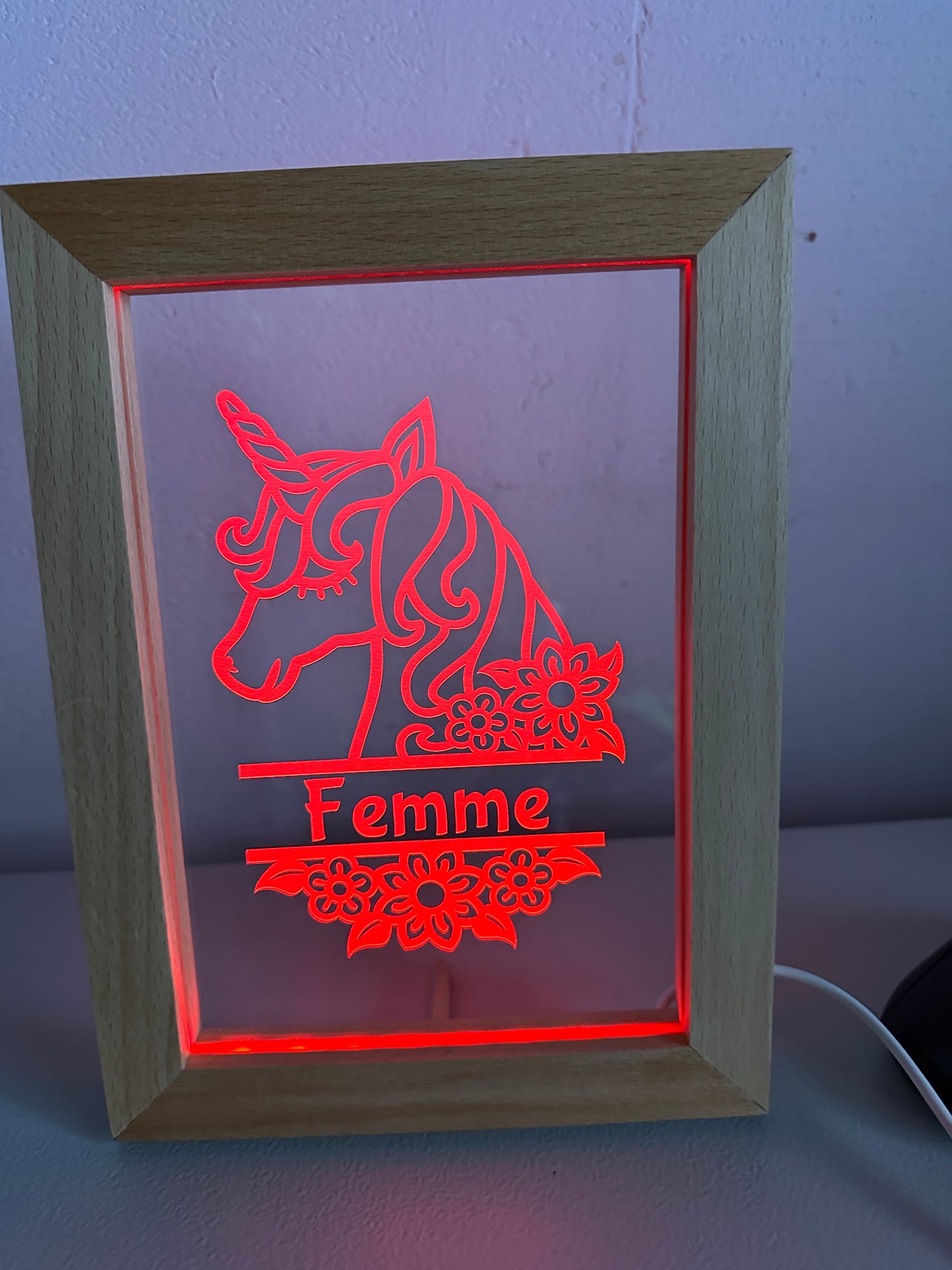 Led lijstje met gravure