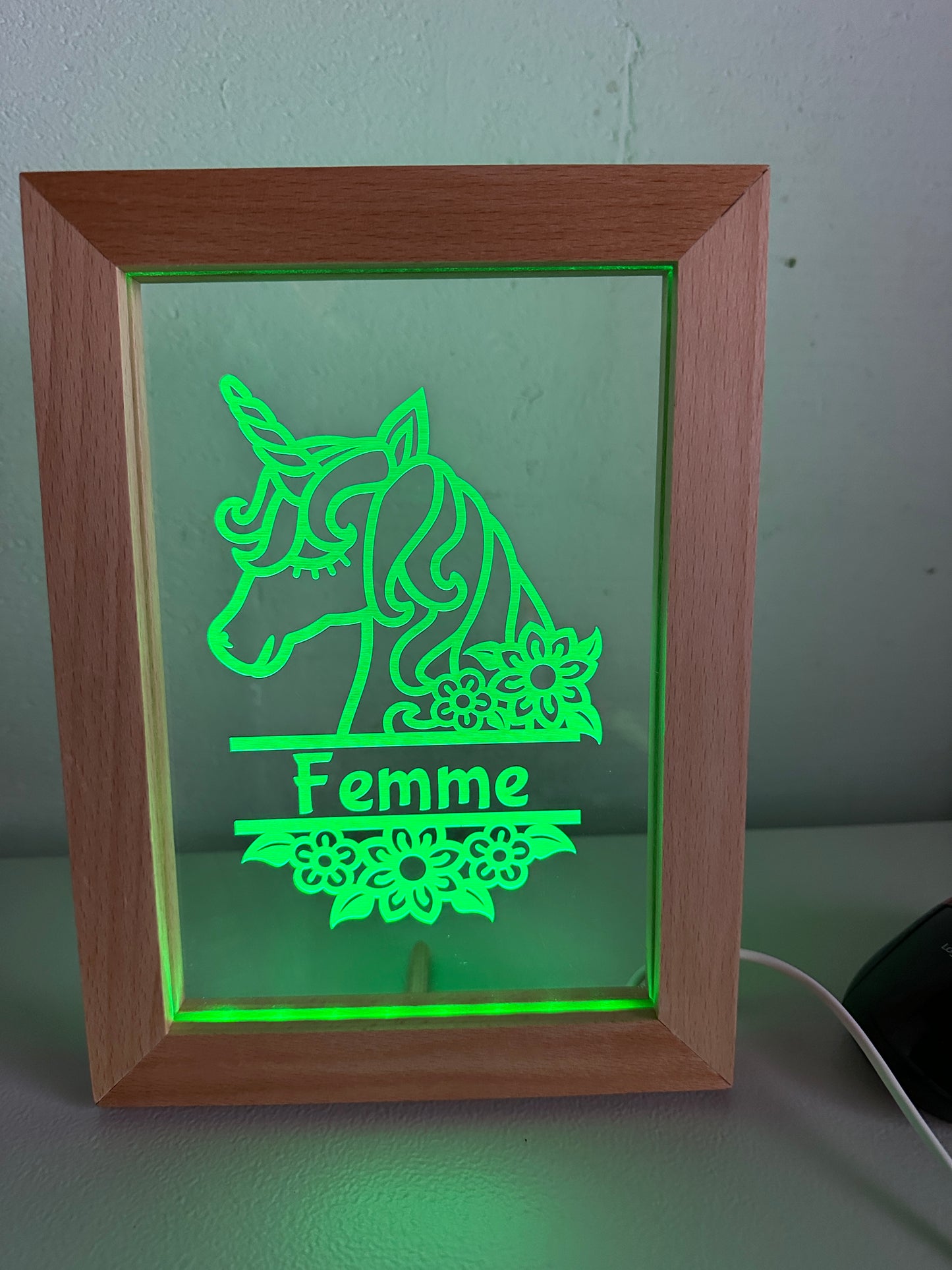Led lijstje met gravure