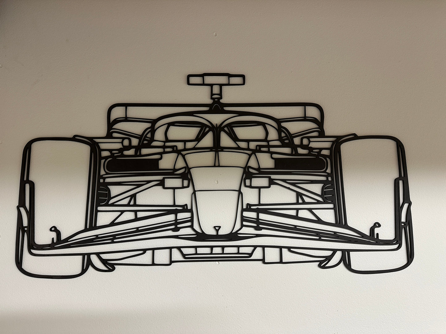 Formule 1 auto front silhouette