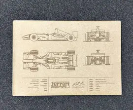 Ferrari F2004 van Michael Schumacher Speksnijder Laser Service