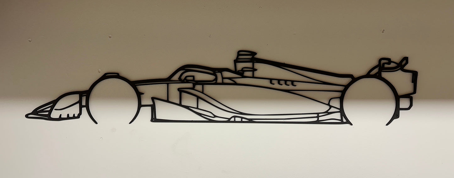 Formule 1 auto lijntekening Speksnijder Laser Service