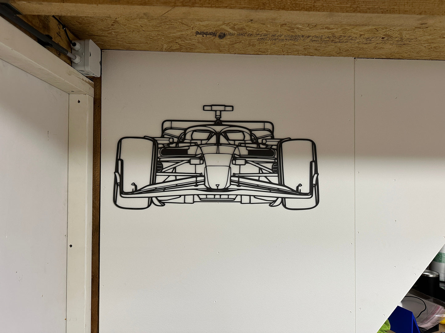 Formule 1 auto front silhouette Speksnijder Laser Service