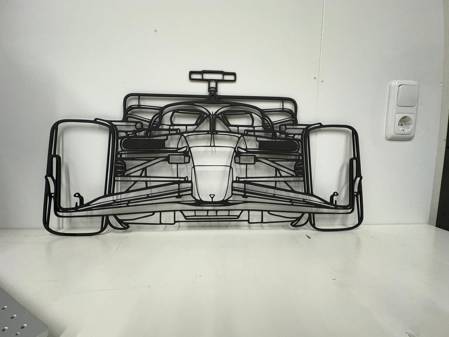 Formule 1 auto front silhouette