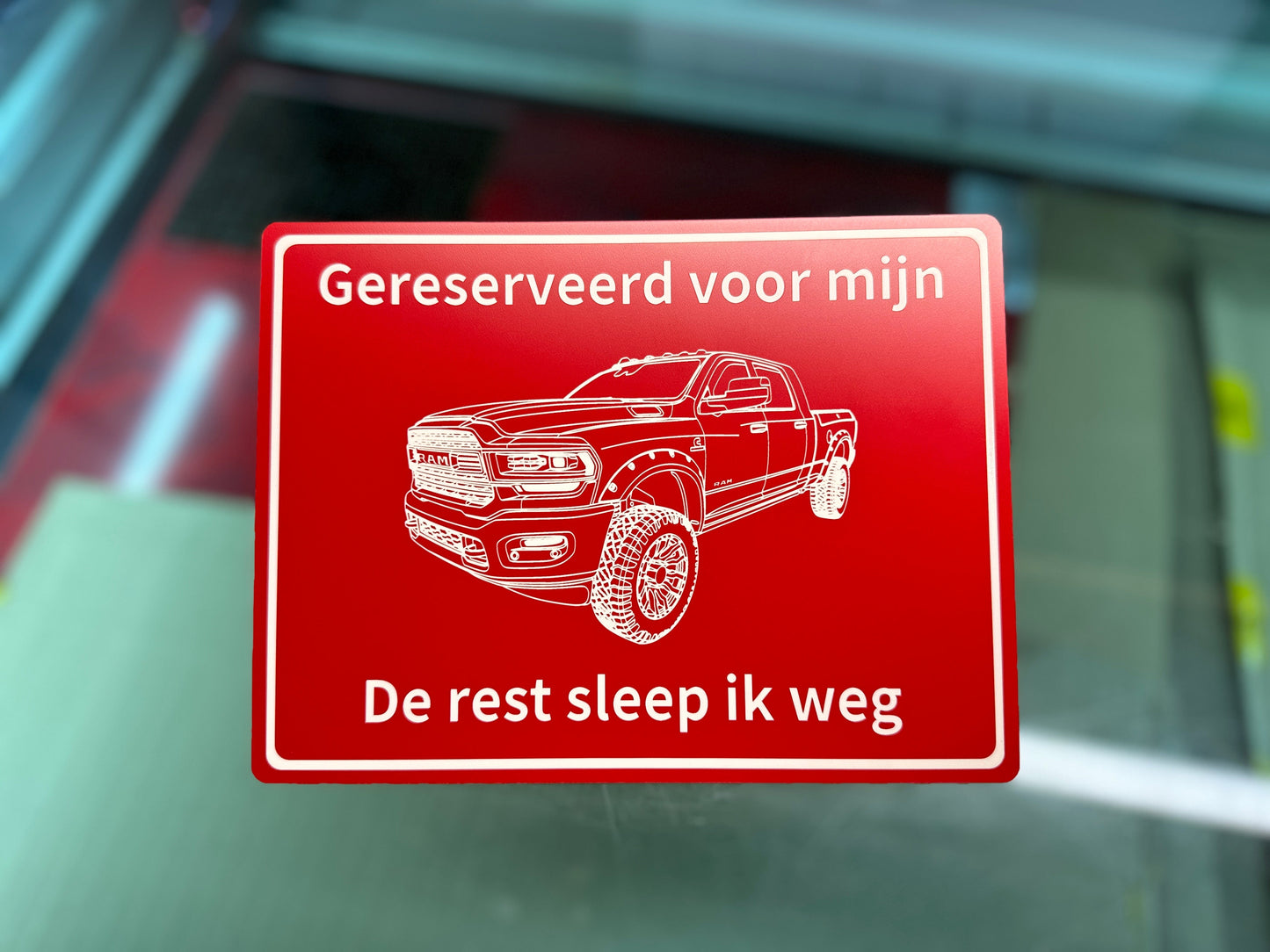 Ram parkeerbord Speksnijder Laser Service