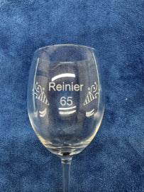 Wijnglas graveren