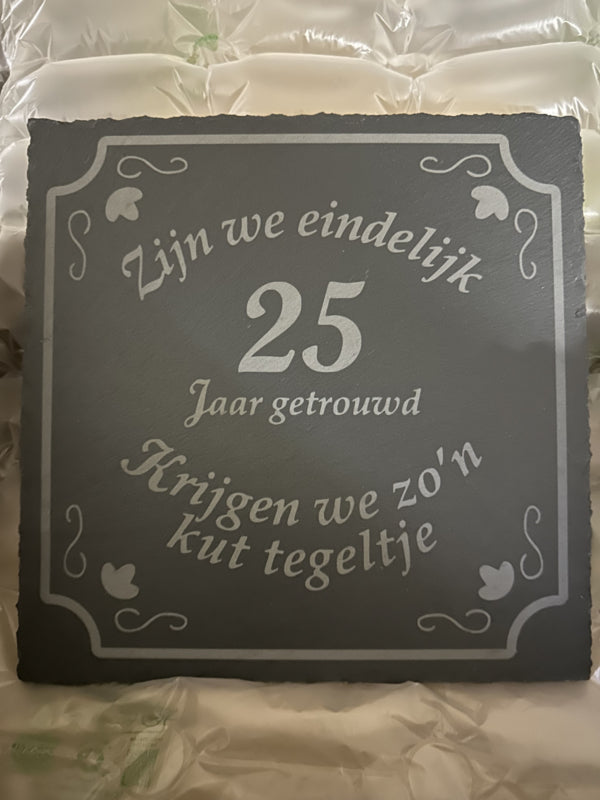 K*t tegeltje 20x20 cm