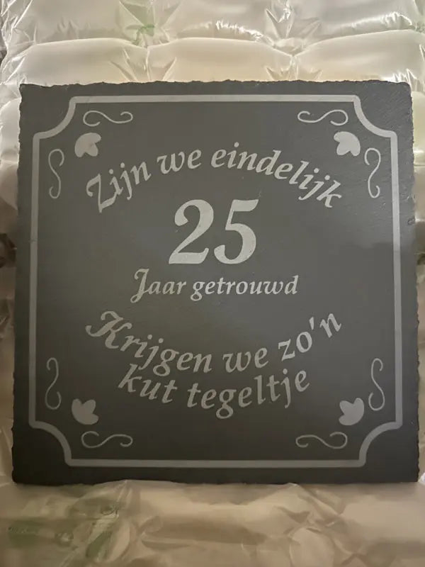 K*t tegeltje 20x20 cm Speksnijder Laser Service