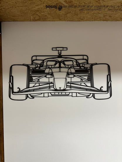 Formule 1 auto front silhouette