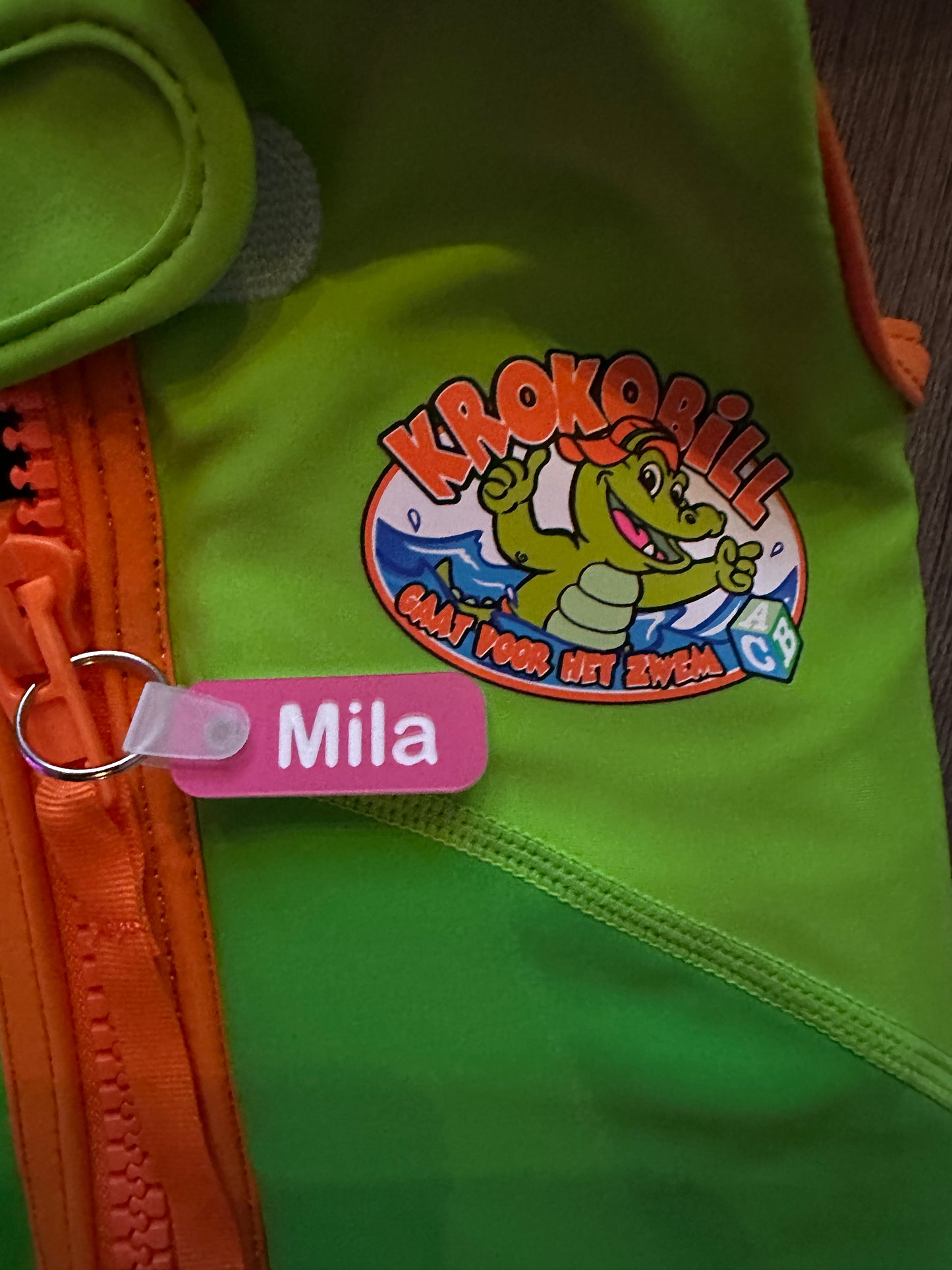 Naam tag voor zwemvestje
