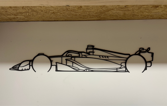 Silhouette Formule 1 auto