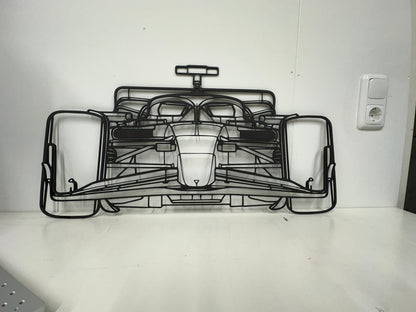 Formule 1 auto front silhouette